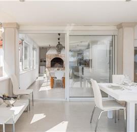 Luxury 6 Bedroom Seafront Villa with pool and Separate Apartment along Secluded Beach near Hvar Town, Sleeps 10-12